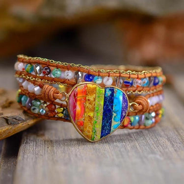 7 Chakra Balance Emperor Jasper Wrap Bracelet-Your Soul Place
